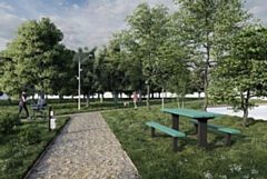 CGI of how new park off Borrowdale Road, Middleton could look
