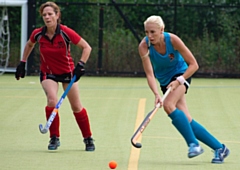 Gemma Hodcroft (right) scored Rochdale's third goal