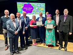 Volunteers from Rochdale in Bloom with their awards