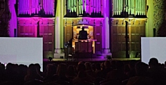 Organist Aaron Hawthorne provided the soundtrack for a screening of Nosferatu: A Symphony of Horror