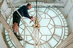 The clock has been repaired in time for Remembrance Sunday