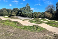 The restored BMX track in Heywood