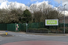 The Yodel distribution centre in Shaw