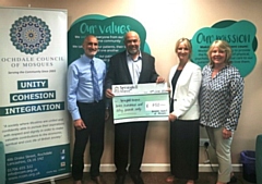 Springhill Hospice receives £750 donation from Rochdale Council of Mosques 