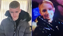 Two missing teenagers who were last seen in a Dixy Chicken shop in Heywood. 

