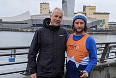 Garry Holt (right) is doing a charity walk in memory of Rob Burrow