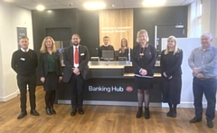 Temporary banking hub like this one in Brixham opens at Heywood post office