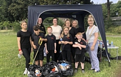 Pupils get hands dirty for community park clean up 