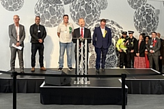 Paul Waugh, the new Labour MP for Rochdale making a speech after the result was announced