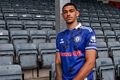 The Rochdale AFC Community Trust logo appears on the sleeve of this season's Dale shirts