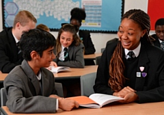 Newhouse Academy pupils in class