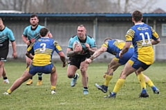 Nick Hargreaves in the game against Telford