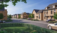 CGI of Castleton development for 445 homes at Cowm Top