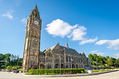 The recently restored Rochdale Town Hall