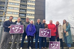 Save the Seven Sisters campaign group pictured at College Bank