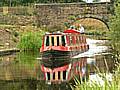 Narrowboat on Rochdale Canal 