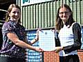 Hannah Nolan from Suprafilt is presented with her certificate