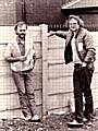 Chris Hewitt (right) with the late John Peel in 1979