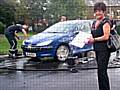 Councillor Jean Ashworth has her car washed