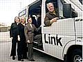 'New Middleton Local Link users Hayley Wright, Sherry Brannick and Margaret Eddleston celebrate the launch of the service with Councillor Allen Brett