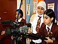 Cara Holt, Ricky Williams and Rizwan Khan get to grips with the video equipment