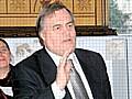 Deputy Prime Minister John Prescott at Rochdale Town Hall in 2004