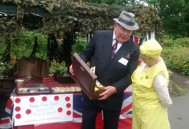 The Hare Hill House Heroes really got into the spirit by dressing in 1940s clothes.