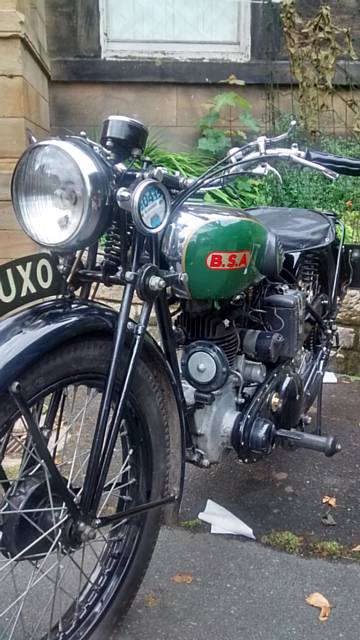 Vintage BSA motorcycle