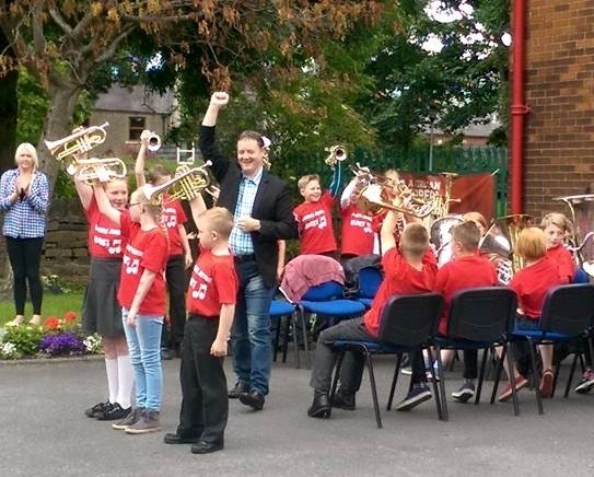 Wardle Junior Blast welcoming the riders home.