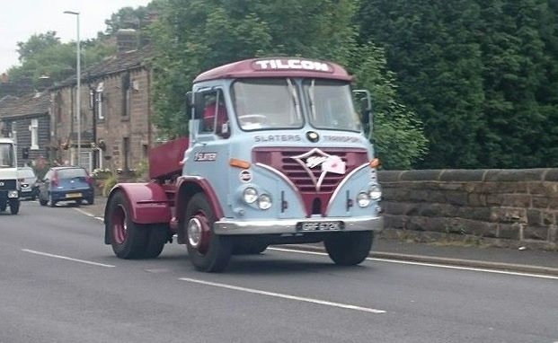 2015 Historic Commercial Vehicles Society rally passing through Littleborough