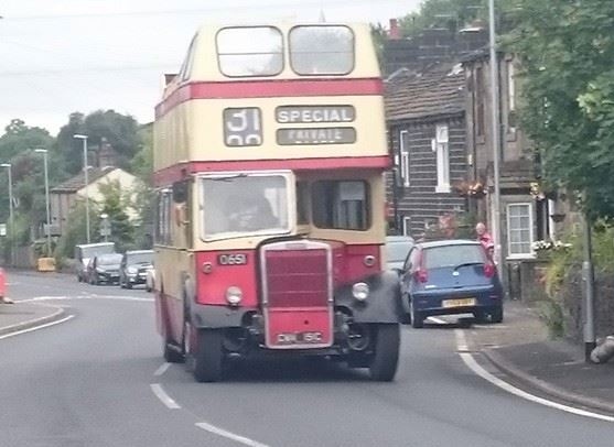 2015 Historic Commercial Vehicles Society rally passing through Littleborough