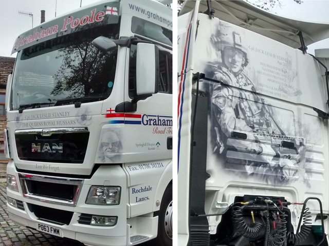 Graham Poole Transport's Jack Stanley memorial truck