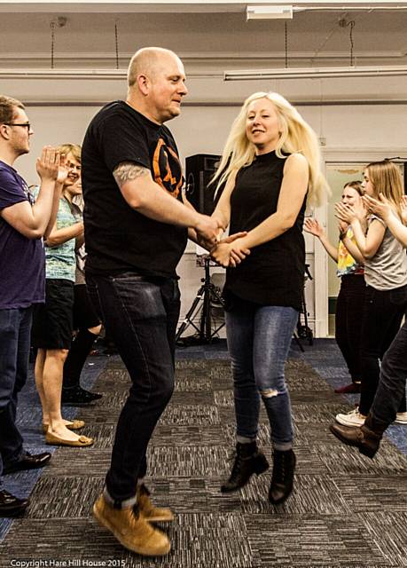 Dancing at the Hare Hill House ceilidh