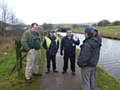 Bob Furnell and members of the Littleborough Adopt-A-Canal group meeting Canal & River Trust representatives.