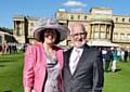 Hildred and Steve Lister at the Queen's garden party