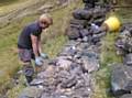 Anthony Burke won Dry Stone Walling competition at the 2015 Trawden Show in Clitheroe